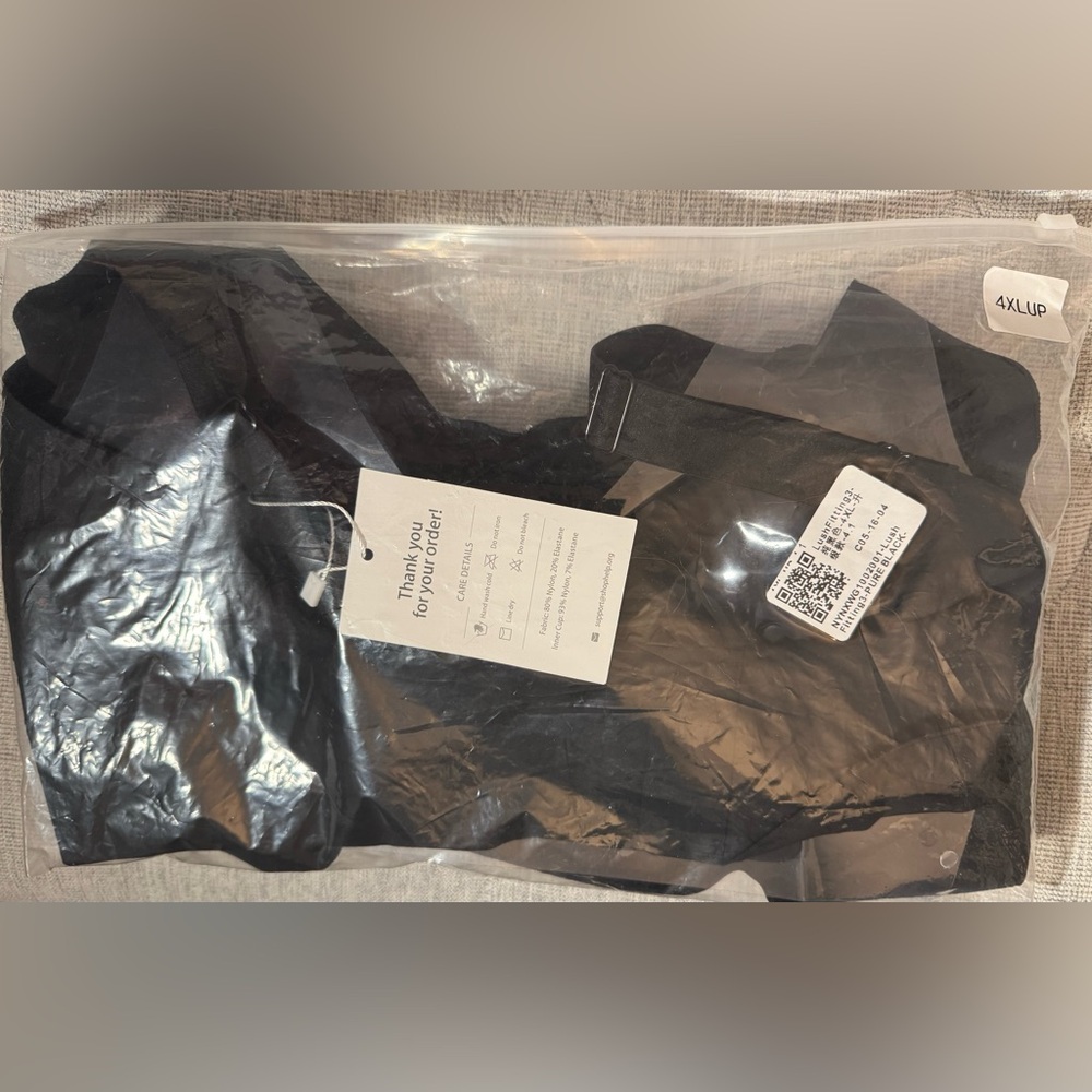 LushFitting Powerful Push-Up Seamless Bra Pure Black - 4XL - NWT - Picture 14 of 16